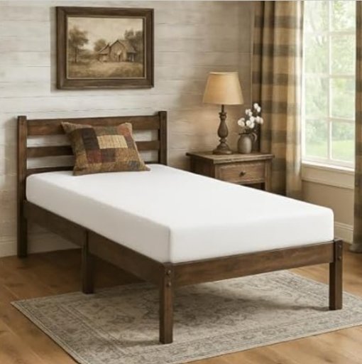 8" Atlas Gel-Infused Memory Foam Mattress Twin Medium Firm