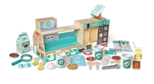 Melissa & Doug Wooden Café Barista Coffee Shop (35 Pieces)