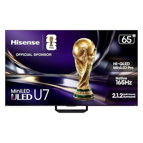 Hisense U7 65" 4K 165Hz MiniLED QLED HDR Smart Google TV