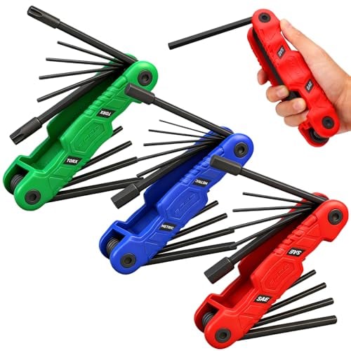 SEDY 34-Piece Folding Hex Key Set (SAE, Metric & Torx) Deal