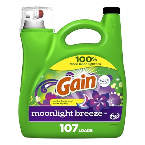 Gain + Aroma Boost Liquid Laundry Detergent (Moonlight Breeze, 3 x 107 Loads)