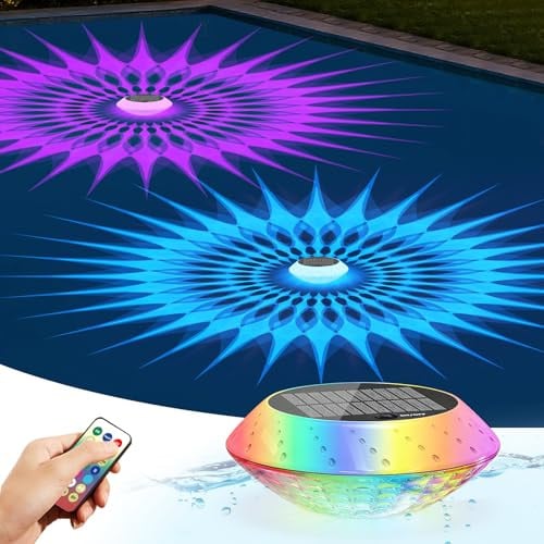 Solar Powered Floating Pool Lights 1-Pack 1800mAh Deal