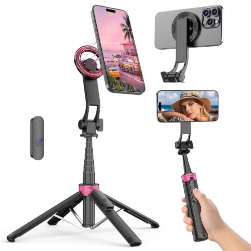 37" Ackima 3-In-1 Magnetic Selfie Stick Tripod for iPhone with Wireless Remote