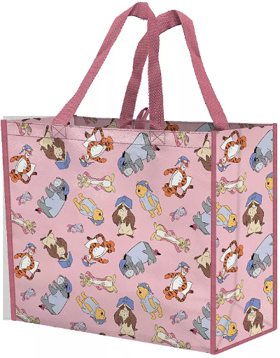 Disney's Winnie the Pooh, Tigger and Eeyore Legacy Sleepy Pajama Characters Print Grocery Bag