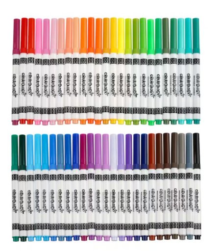 Creatology 50-Count Round Tip Washable Markers
