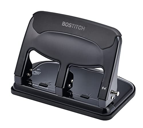 Bostitch Office EZ Squeeze Heavy Duty 3-Hole Punch 40-Sheet Capacity