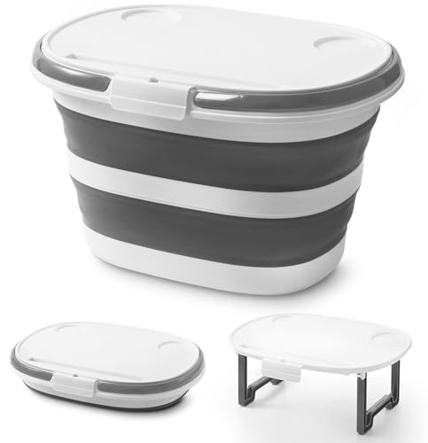 Collapsible Bucket with Lid 16L