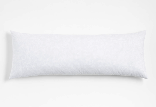 Crate and Barrel 54"x20" 100% Down High Quality Goose Feather Body Pillow
