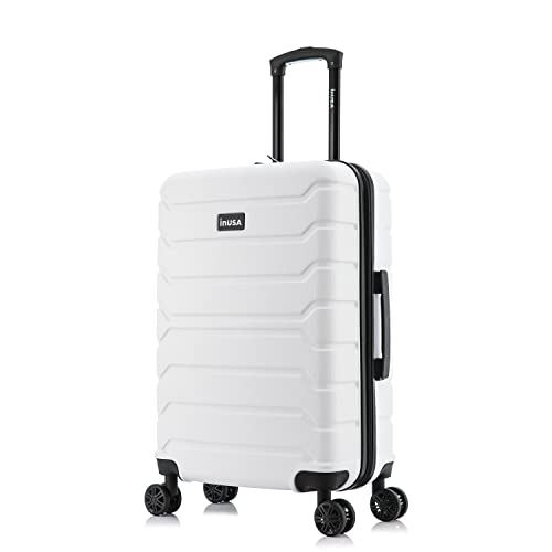 InUSA Trend 24" Hardside Spinner Luggage Suitcase (White) Deal