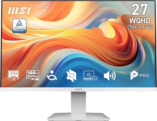 MSI PRO MP273QW E14 27-inch IPS 2560 x 1440 144Hz 1ms Computer Monitor Deal