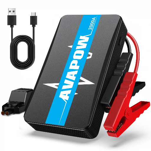 AVAPOW Car Jump Starter  2000A Peak 12000mAh
