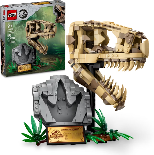 LEGO Jurassic World Dinosaur Fossils: T. rex Skull Toy 76964
