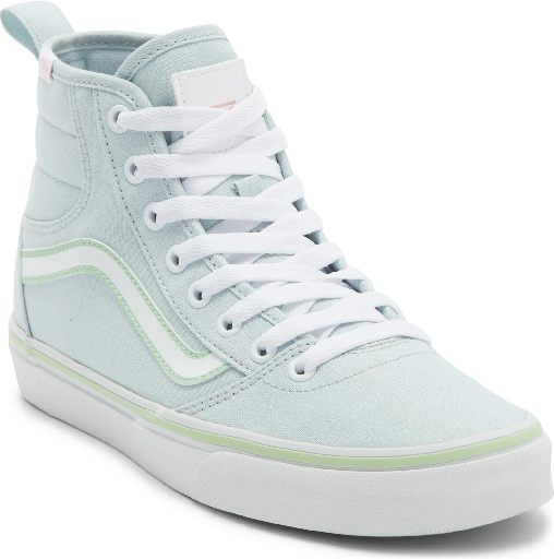 (FINAL SALE) Vans Women's Ashwood Hi Deacon Sneaker Pastel Pop Dawn Mist Deal