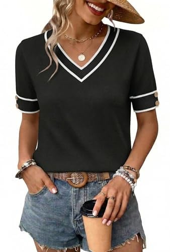 WIHOLL Womens Short Sleeve Tops Deal