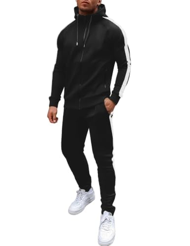 Men's Full Zip Hoodie Sweatsuit