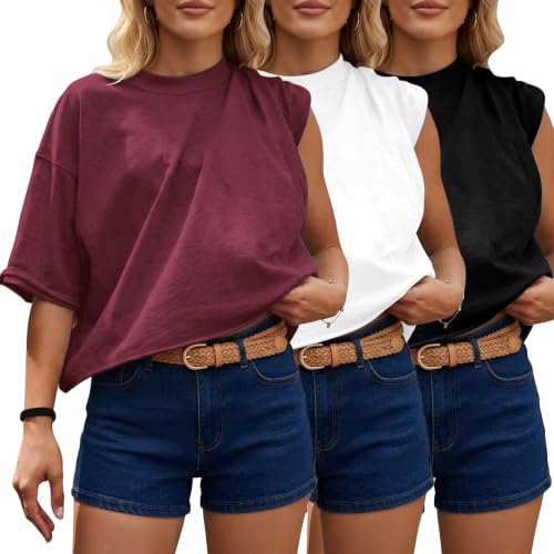 Oversized Crop Tops 3-Pack Deal