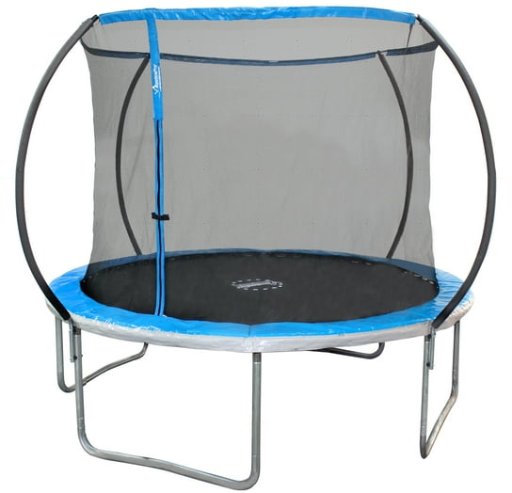 10' Sportspower Bounce Pro Round Trampoline w/ Safety-Enclosure