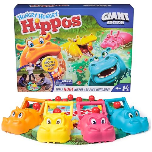 Spin Master Games Hungry Hungry Hippos Giant Edition 2-Pack