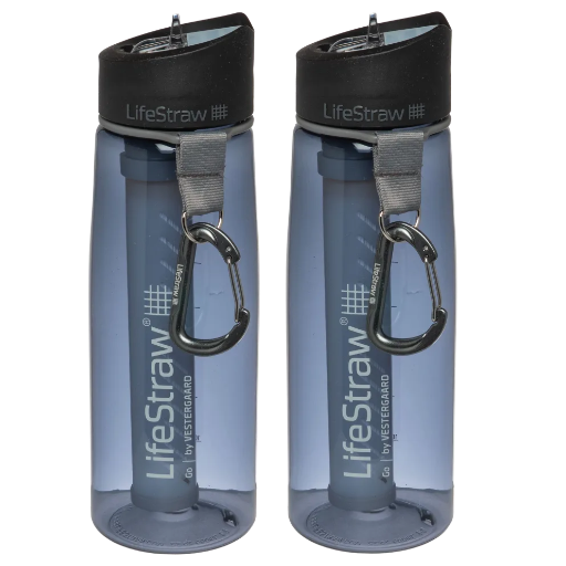 Lifestraw Go Leakproof Water Filter Bottles 2-Pack 22-Oz