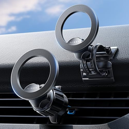 LISEN MagSafe Car Dash / Vent Phone Holder (Black)