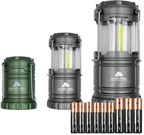 Ozark Trail LED Camping Lanterns 3-Pack Deal