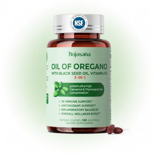 Oil of Oregano with Black Seed Oil & Vitamin D3 Supplement Deal