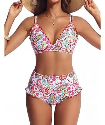 Hanna Nikole Women High Waisted Bikini Sets Deal