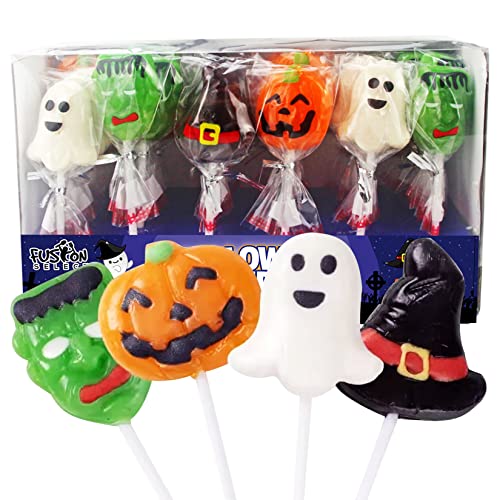 Fusion Select Halloween Trick or Treat Candy Lollipops 30-Count