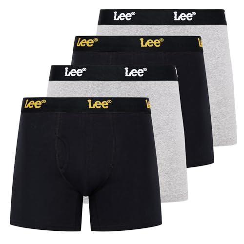Lee Men's 4-Pack Cotton Stretch Boxer Briefs