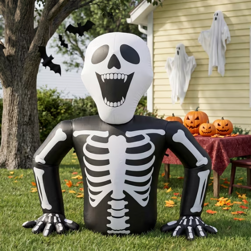 Ktaxon 6' Halloween Inflatable Skeleton with 3 LED Lights Deal