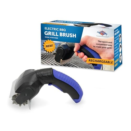 Flame King Cordless Rechargeable Electric BBQ Grill Brush w/ Stainless Steel Bristles (Black) Deal