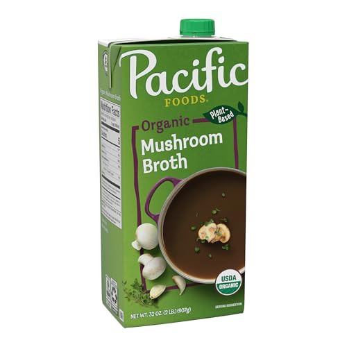 5 x 32-Oz Pacific Foods Organic Mushroom Broth