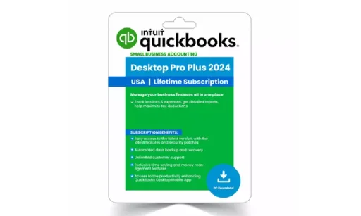 Intuit Quickbooks Desktop Pro Plus 2024 Lifetime