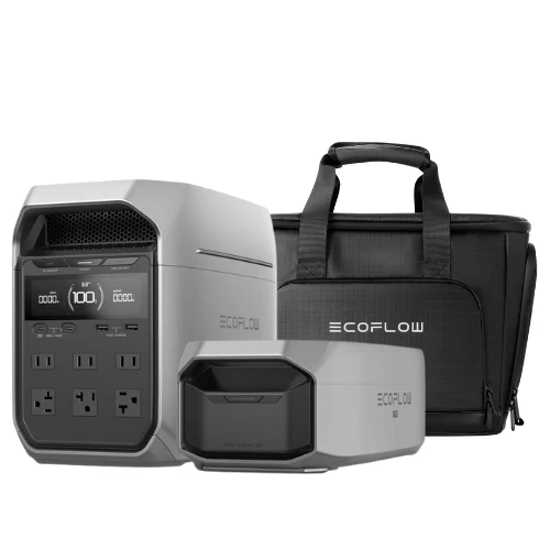EcoFlow DELTA 3 Plus 1024Wh Portable Power Station with 1024Wh Extra Battery
