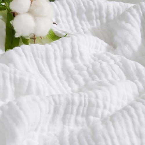 David's Home 4-Layer Cooling Cotton Muslin Throw Blanket 50"x60"