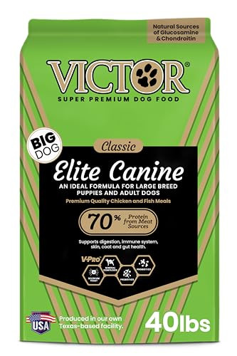 Victor Super Premium Dry Dog Food with Chicken & Fish Meal, 40lbs
