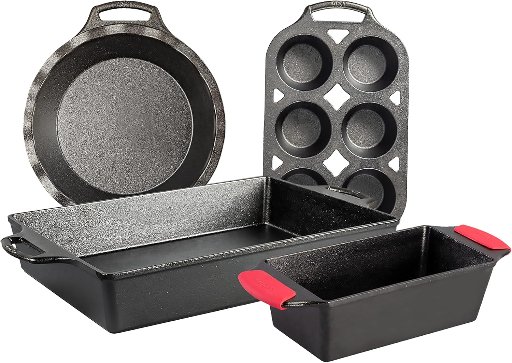 4-Piece Lodge Cast Iron Baker’s Favorite Set