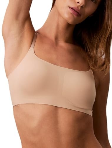 Calvin Klein Invisibles Comfort Seamless Adjustable Skinny Strap Bralette Bra Bare Deal