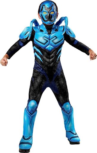 Rubie's Boy's DC Deluxe Blue Beetle Costume Jumpsuit and Mask (Large)