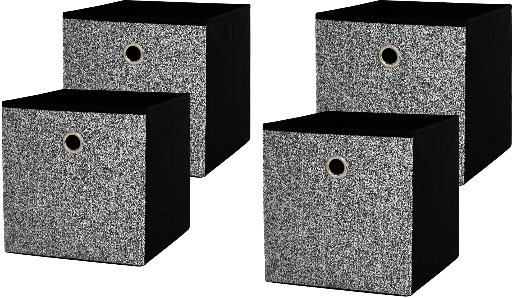 Mainstays Collapsible Fabric Cube Storage Bins 4-Pack