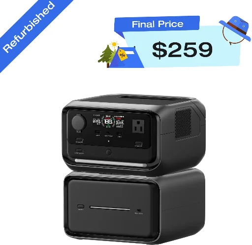 EcoFlow 858Wh River 3 Plus Portable Power Station with EB600 Extra Battery Deal