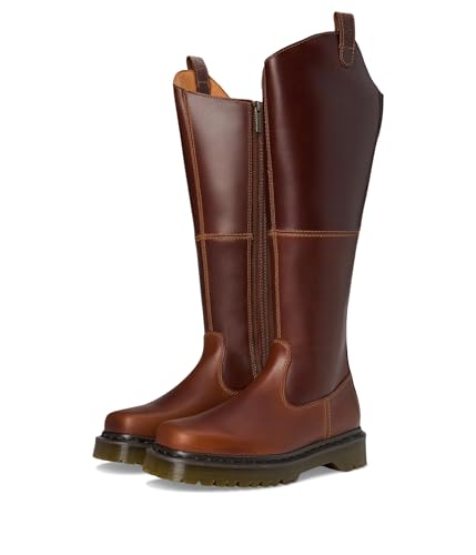 Dr. Martens Womens Amaayah Hi Leather Bex Riding Boots Butterscotch