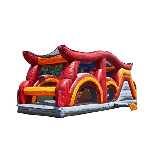 JumpOrange Shadow Obstacle Course Bounce House Inflatable with Blower (Piece 2) Deal