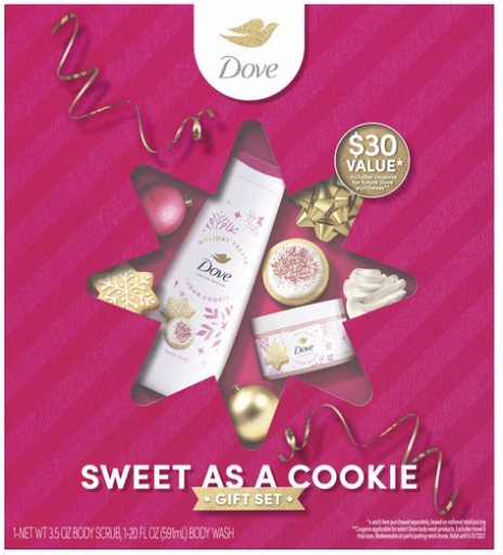 Dove Sweet as a Cookie Gift Set for Hydrated & Soft Skin, 1 Box