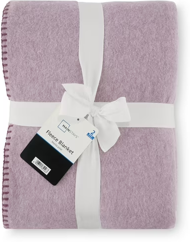Mainstays Super Soft Fleece Bed Blanket 2-Pack Deal
