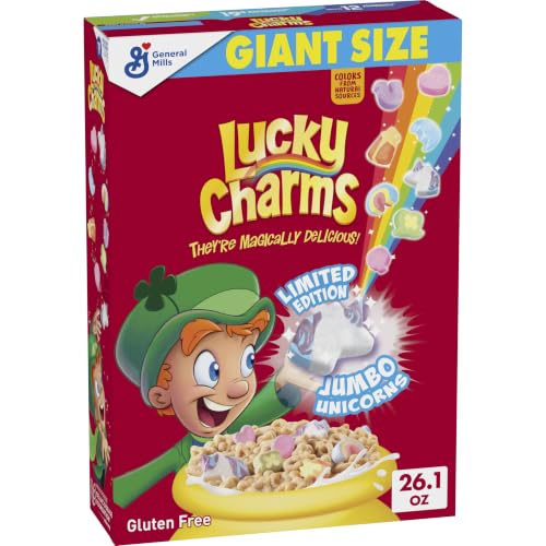 Lucky Charms Gluten Free Cereal with Marshmallows, Giant Size, 26.1 oz Deal