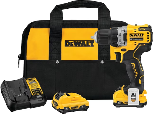 Dewalt Xtreme 12V Max 3/8" Brushless Cordless Drill with 2 Batteries
