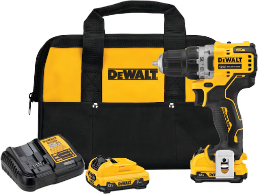 DEWALT XTREME 12V Max 3/8" Brushless Cordless Drill w/ 2 Batteries & Charger