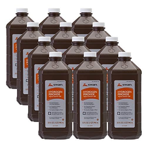 12-Count 32-Oz Swan 3% Hydrogen Peroxide Topical Solution First Aid Antiseptic Deal