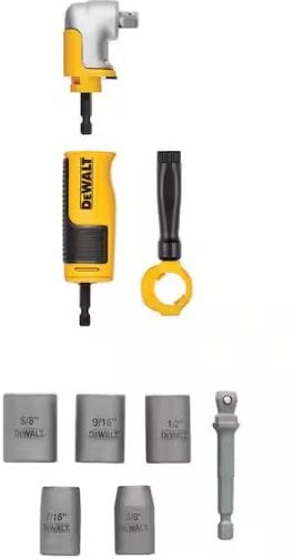 DeWalt MAX Modular 3/8 in. Drive Right Angle Attachment and MAX Ultra 3/8 in. Socket Set (6-Piece) with 1/4 in. Adapter Deal